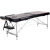 Tavolo pieghevole in alluminio Kinefis Supreme: due corpi e larghezza di 60 cm (colore nero)
